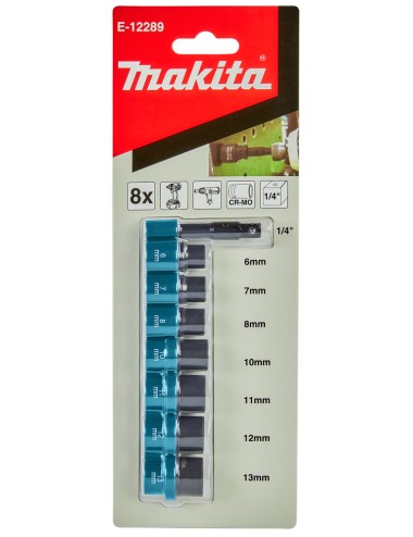 SET 8 BUSSOLE 1/4" MAKITA -...