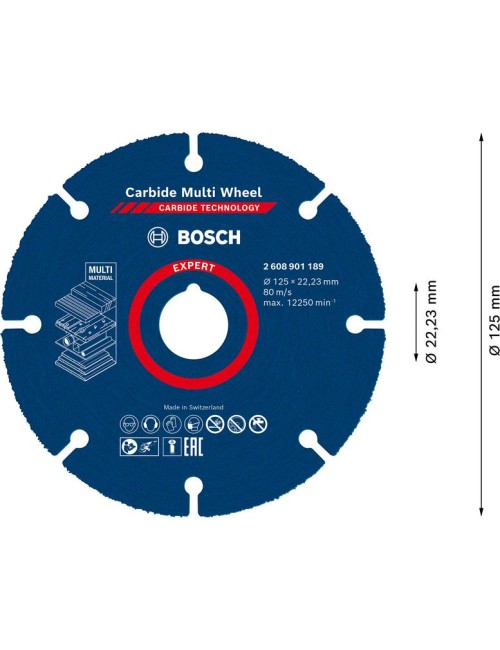 disco multimateriale Bosch D.125 mm